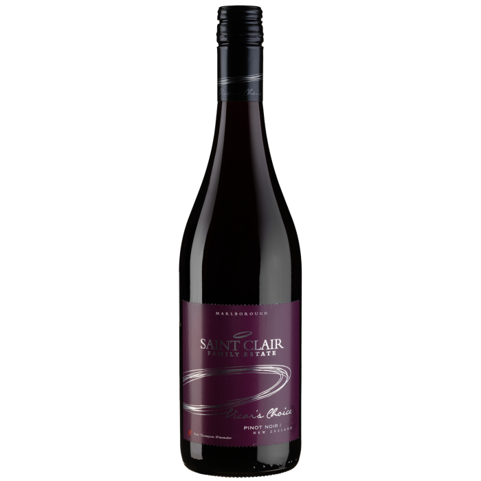 Вино Saint Clair Pinot Noir Vicar's Choice / Піно Нуар Вікарс Чойс, червоне сухе, 0.75 л