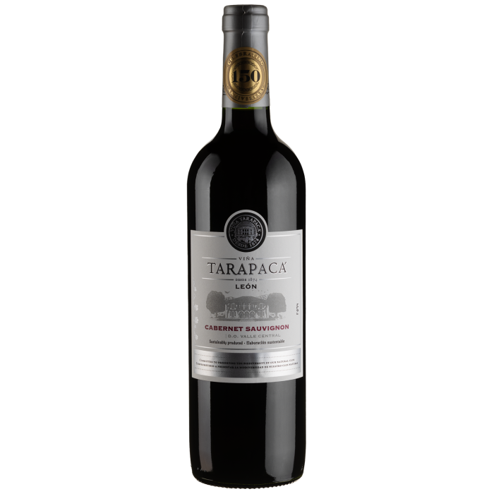 Вино Tarapaca Cabernet Sauvignon Leon de Tarapaca / Каберне Совіньйон Леон де Тарапака, червоне сухе, 0.75 л