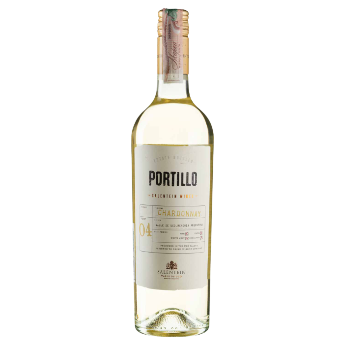 Вино Portillo Portillo Chardonnay / Портіло Шардоне, біле сухе, 0.75 л