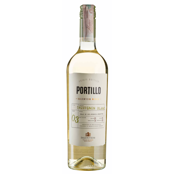 Вино Portillo Portillo Sauvignon Blanc / Портіло Совіньон Блан, біле сухе, 0.75 л