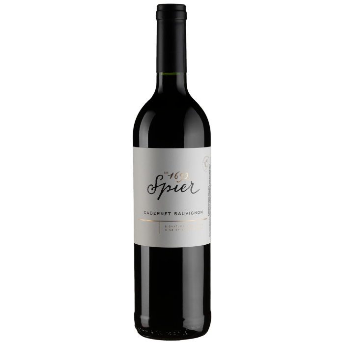 Вино Spier Wines Cabernet Sauvignon Spier Signature, Spier Wines / Каберне Совіньйон Шпір, червоне сухе, 0.75 л