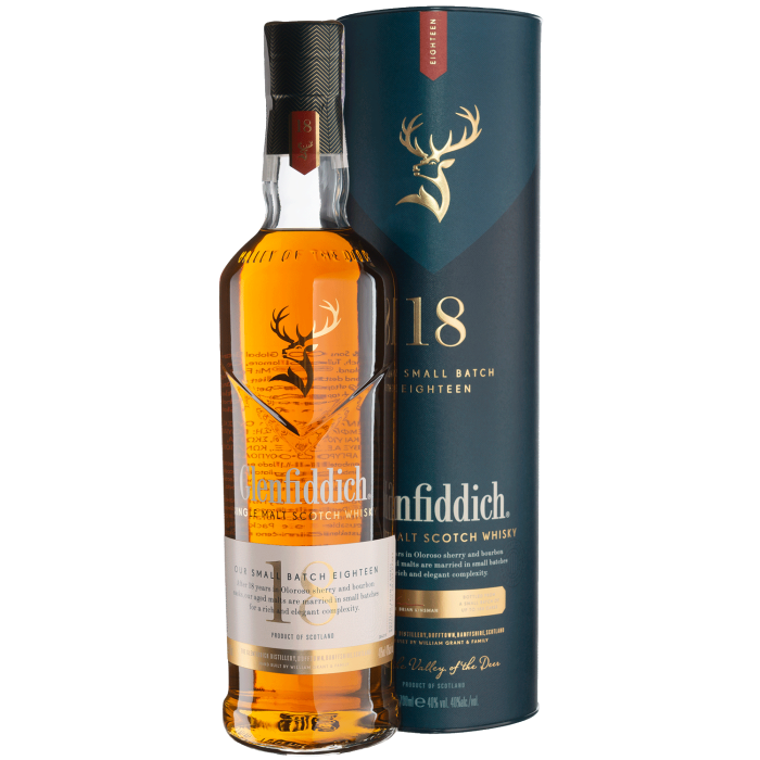 Виски Glenfiddich 18yo - 0,7 л - купить в Киеве, цена 7700 грн