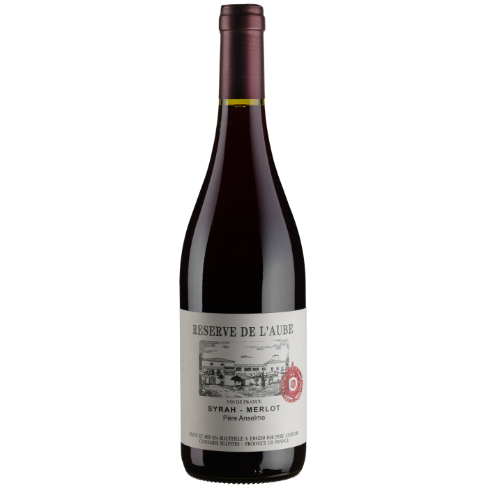 Вино Brotte Reserve de l'Aube Pere Anselme Syrah-Merlot / Сіра-Мерло Резерв де л'Об Пер Ансельм, червоне сухе, 0.75 л