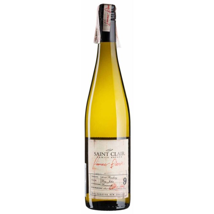 Вино Saint Clair Riesling Pioneer Block / Рислінг Піонєр Блок, біле солодке, 0.75 л