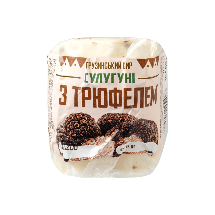 Сир м'який з коров'ячого молока Сулугуні молодий з трюфелем, Доообра ферма