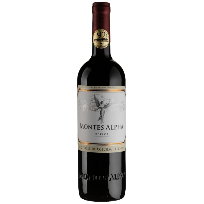 Вино Montes Merlot Alpha / Монтес Альфа Мерло, червоне сухе, 0.75 л