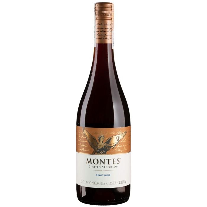 Вино Montes Pinot Noir Limited Selection / Піно Нуар Лімітед Селекшен, червоне сухе, 0.75 л Вино Montes Pinot Noir Limited Selection / Піно Нуар Лімітед Селекшен, червоне сухе, 0.75 л