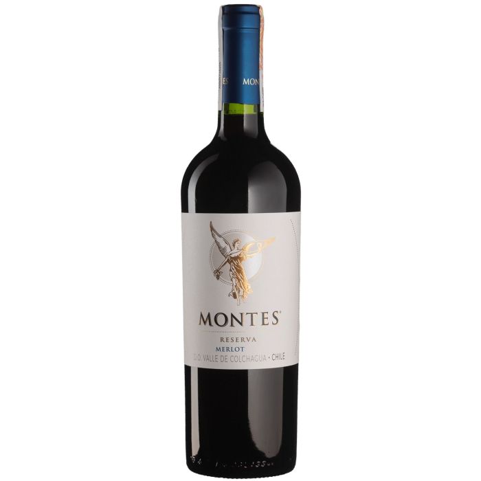 Вино Montes Merlot Reserva / Мерло Резерва, червоне сухе, 0.75 л Вино Montes Merlot Reserva / Мерло Резерва, червоне сухе, 0.75 л