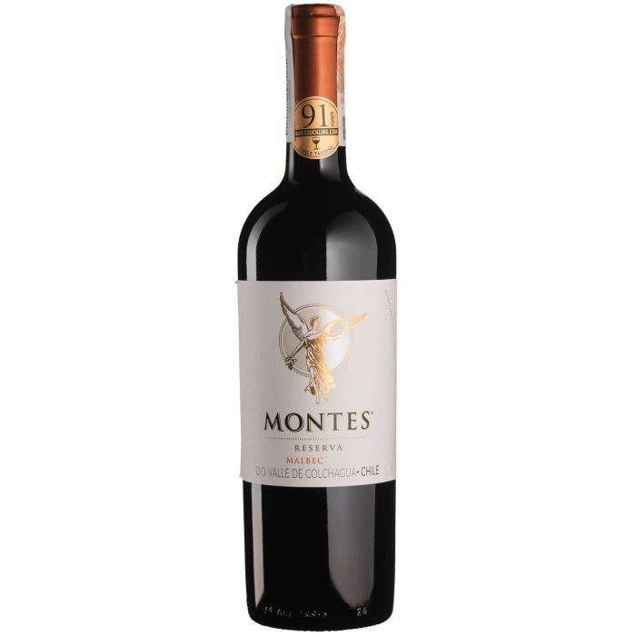 Вино Montes Malbec Reserva / Мальбек Резерва, червоне сухе, 0.75 л