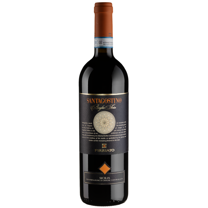Вино Firriato Santagostino Baglio Soria Nero d'Avola Syrah / Сантагостіно Бальйо Соріа Неро д'Авола-Сіра, червоне сухе, 0.75 л