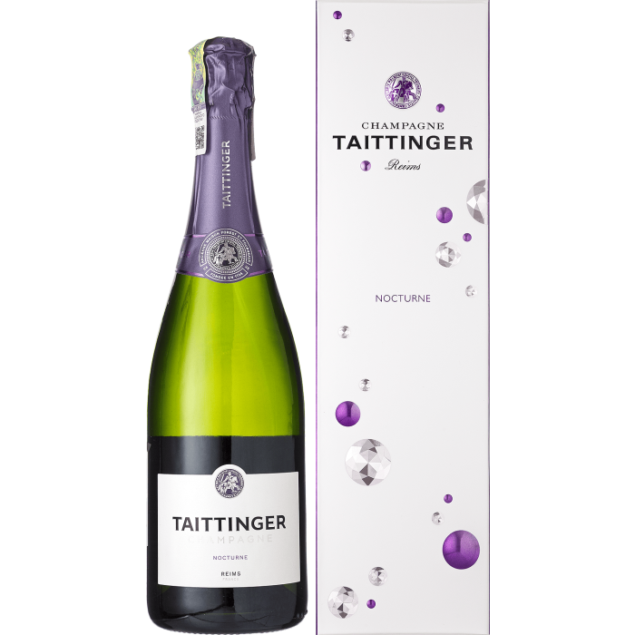 Шампанське Taittinger Nocturne Sec / Тетенже Ноктюрн, подарункова коробка, біле, 0.75 л