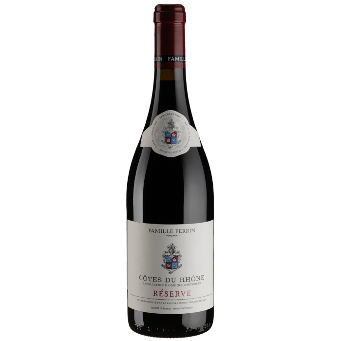 Вино Famille Perrin Perrin Reserve Cotes du Rhone / Перрін Резерв Кот дю Рон, червоне сухе, 0.75 л Вино Famille Perrin Perrin Reserve Cotes du Rhone / Перрін Резерв Кот дю Рон, червоне сухе, 0.75 л