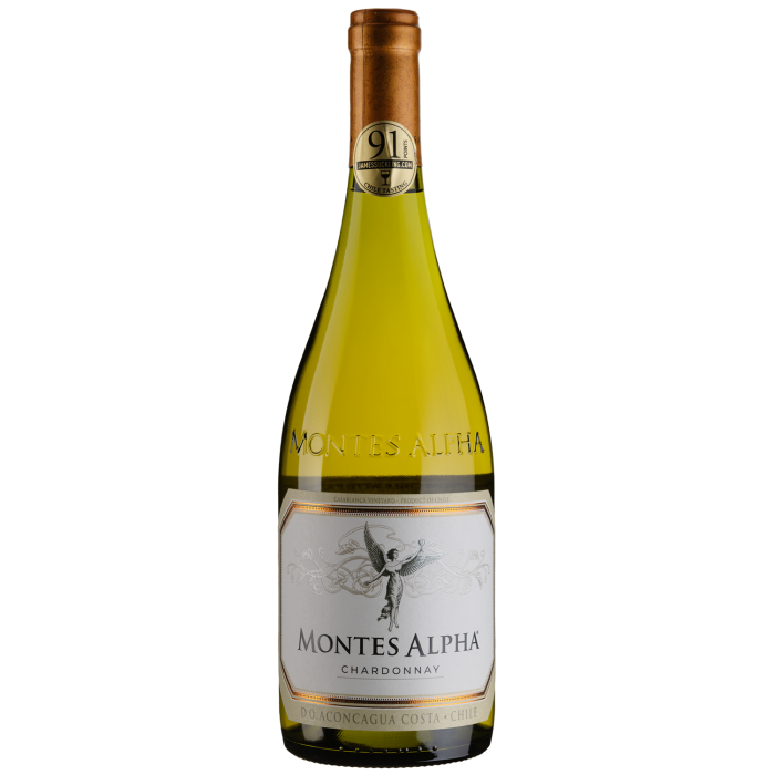 Вино Montes Chardonnay Alpha / Монтес Альфа Шардоне, біле сухе, 0.75 л