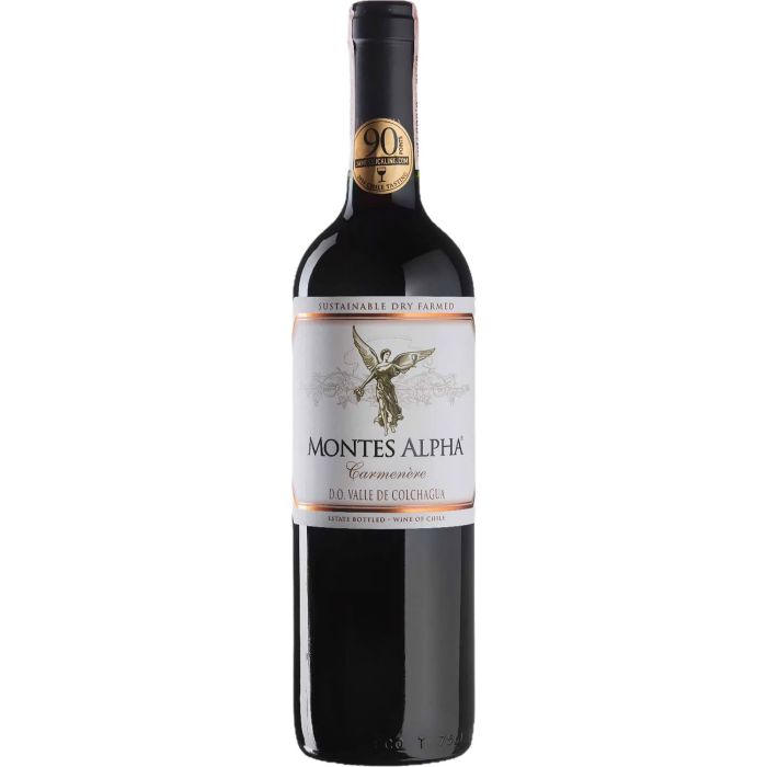 Вино Montes Carmenere Alpha / Монтес Альфа Карменере, червоне сухе, 0.75 л