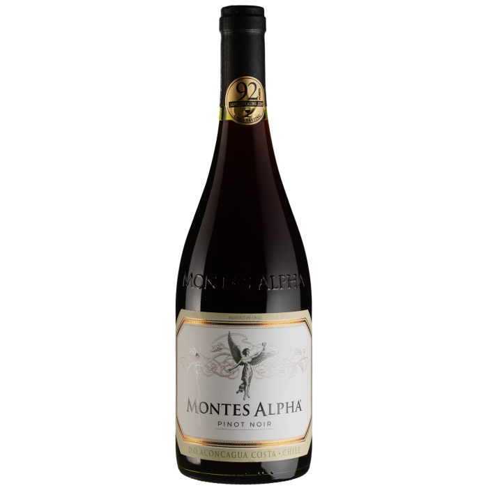 Вино Montes Pinot Noir Alpha / Монтес Альфа Піно Нуар, червоне сухе, 0.75 л