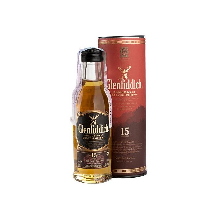 Віскі Glenfiddich 15 yo, 0.05 л