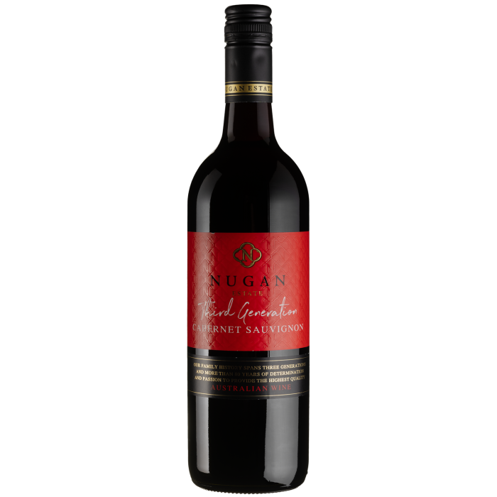 Вино Nugan Estate Cabernet Sauvignon Third Generation / Каберне Совіньйон Сьорд Дженерейшн, червоне сухе, 0.75 л