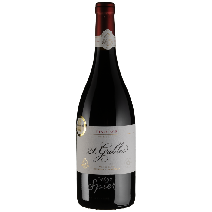 Вино Spier Wines Pinotage 21 Gables / Пінотаж 21 Габле, червоне сухе, 0.75 л