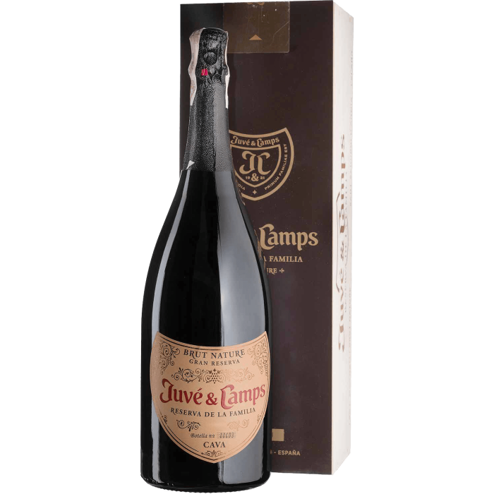 Ігристе Juve y Camps Reserva de la Familia Gran Reserva Brut Nature / Резерва де ла Фамілья Гран Резерва Брют Натуре, подарункова коробка, біле, 1.5 л