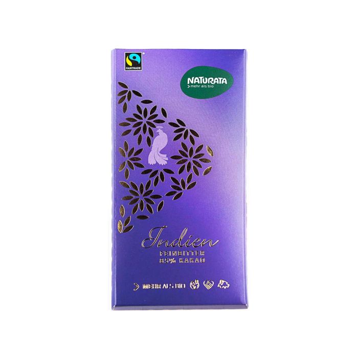 Шоколад чорний органічний Індія 85% какао 100г, Naturata (Німеччина)