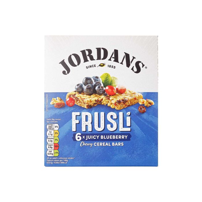 Батончик злаковий з Чорницею 6х30г, Jordans (Великобританія)