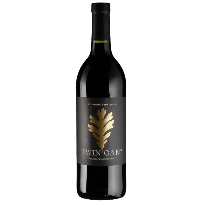 Вино Robert Mondavi Cabernet Sauvignon Twin Oaks / Каберне Совіньйон Твін Оакс Роберт Мондаві, червоне сухе, 0.75 л