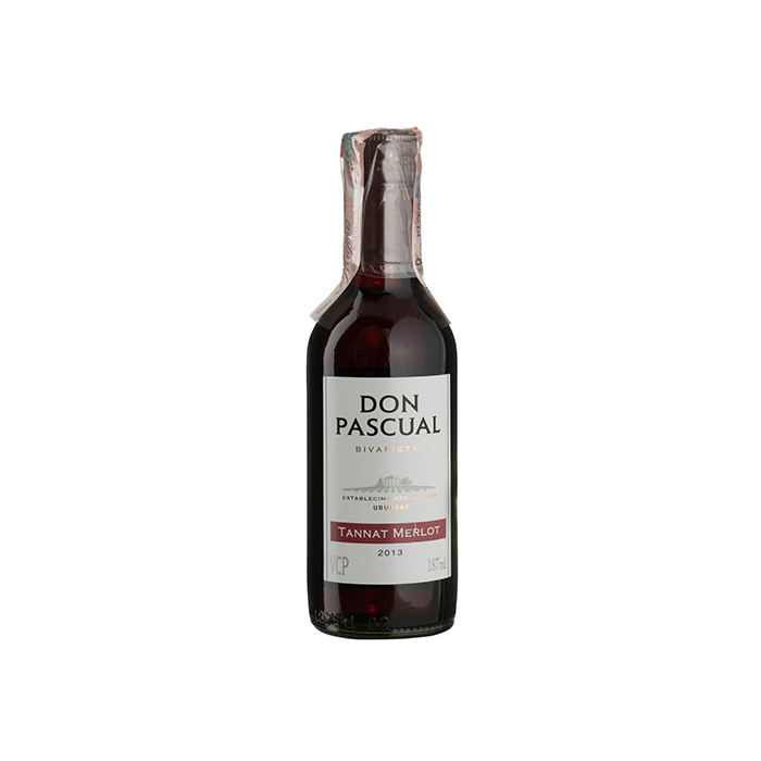 Вино Don Pascual Tannat Merlot / Таннат Мерло, червоне сухе, 0.187 л