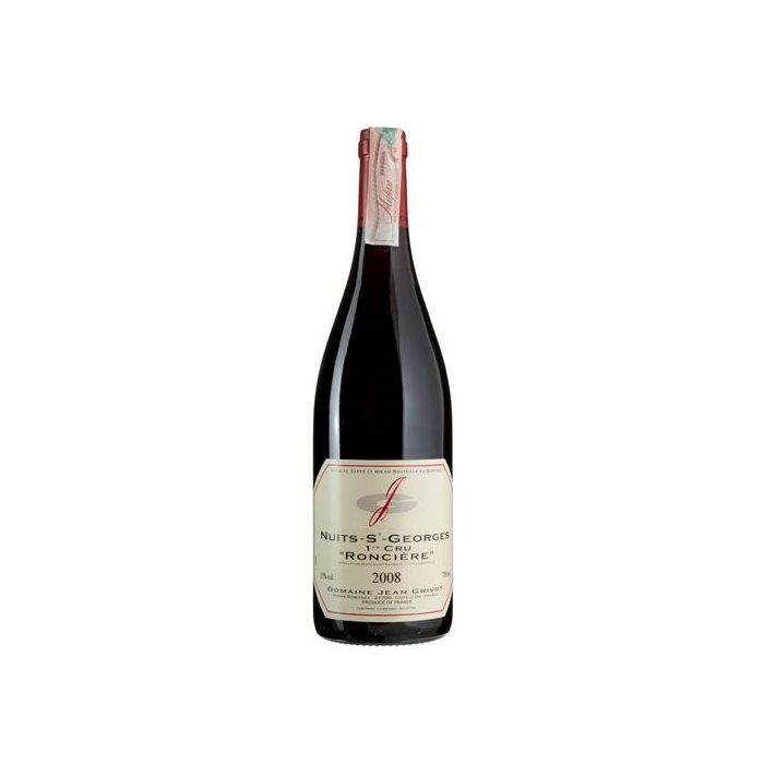 Вино Jean Grivot Nuits-Saint-Georges 1er Cru Les Ronciere / Нюі Сен Жорж Ле Ронсієр 2008, червоне сухе, 0.75 л