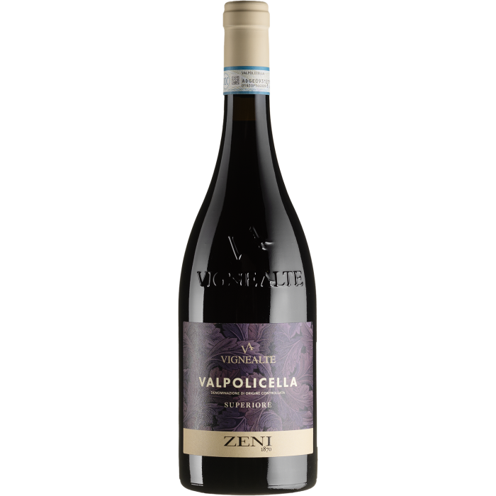 Вино Zeni Valpolicella Superiore Vigne Alte / Вальполічелла Суперіоре Віньє Альте, червоне сухе, 0.75 л