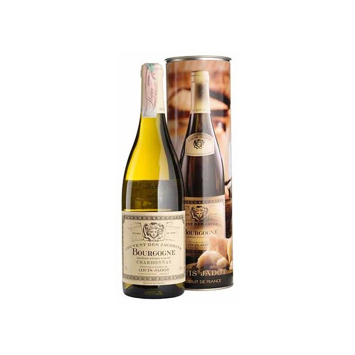 Вино Louis Jadot Bourgogne Couvent des Jacobins Chardonnay / Бургонь Кувент де Жакобан, подарункова коробка, біле сухе, 0.75 л