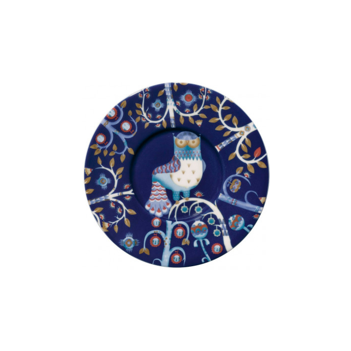 Блюдце синє з малюнком 15см Taika, Iittala