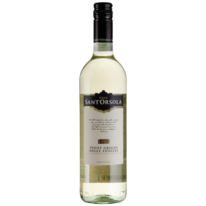Вино Sant'Orsola Pinot Grigio del Veneto / Піно Гріджіо дель Венето, біле сухе, 0.75 л Вино Sant'Orsola Pinot Grigio del Veneto / Піно Гріджіо дель Венето, біле сухе, 0.75 л