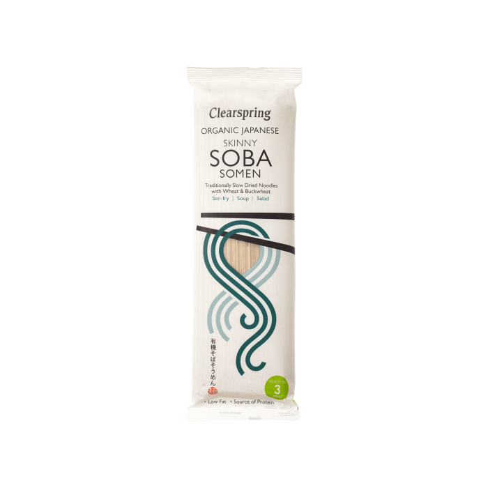 Локшина Соба Сомен тонка органічна 200г, Clearspring