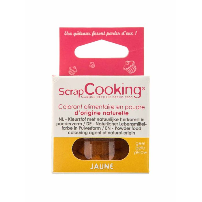 Харчовий барвник натуральний жовтий 10г, ScrapCooking