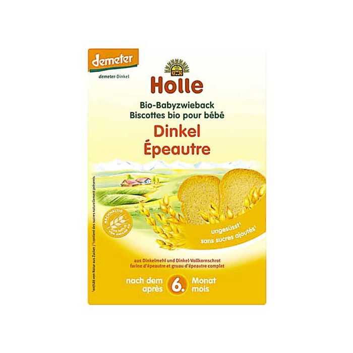 Сухарики спельтові дитячі органічні (з 6 місяців) 200г, Holle