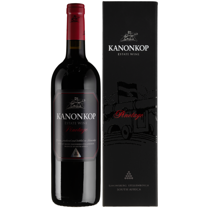 Вино Kanonkop Pinotage Black Label Estate / Пінотаж Блек Лейбл Естейт, червоне сухе, 0.75 л