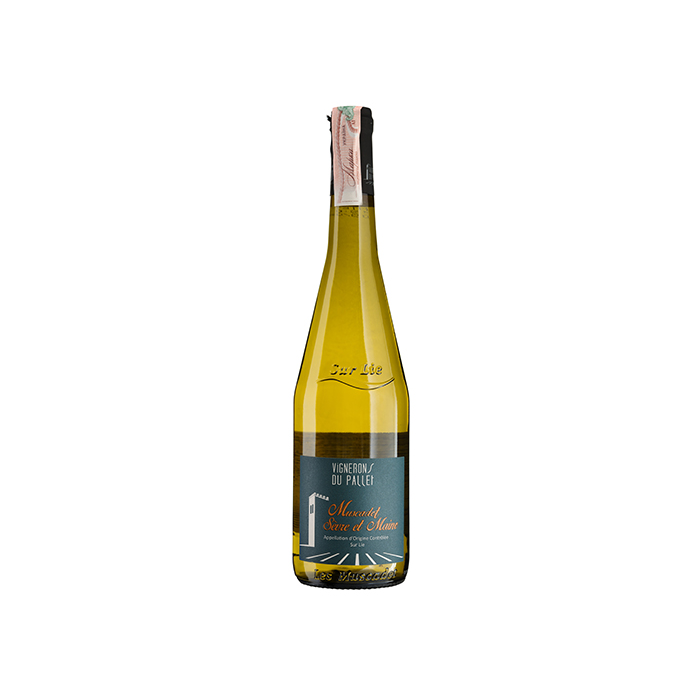 Вино Vignerons du Pallet Muscadet Sevre et Maine sur Lie / Мюскаде Севр е Мен Сьор Лі, біле сухе, 0.75 л