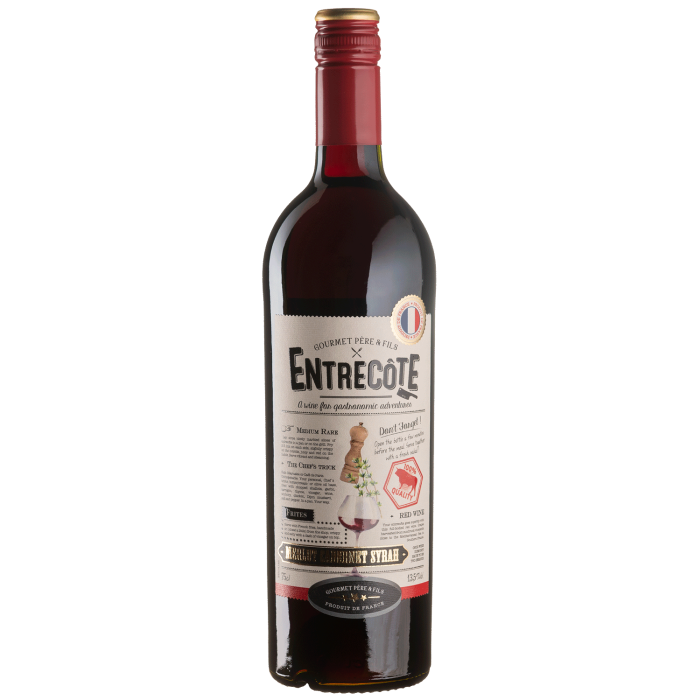 Вино Gourmet Pere & Fils Entrecote / Антрекот, червоне напівсухе, 0.75 л Вино Gourmet Pere & Fils Entrecote / Антрекот, червоне напівсухе, 0.75 л