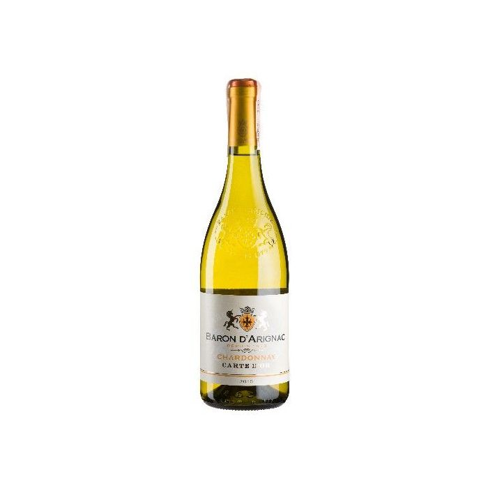 Вино Baron d'Arignac Chardonnay / Шардоне, біле сухе, 0.75 л