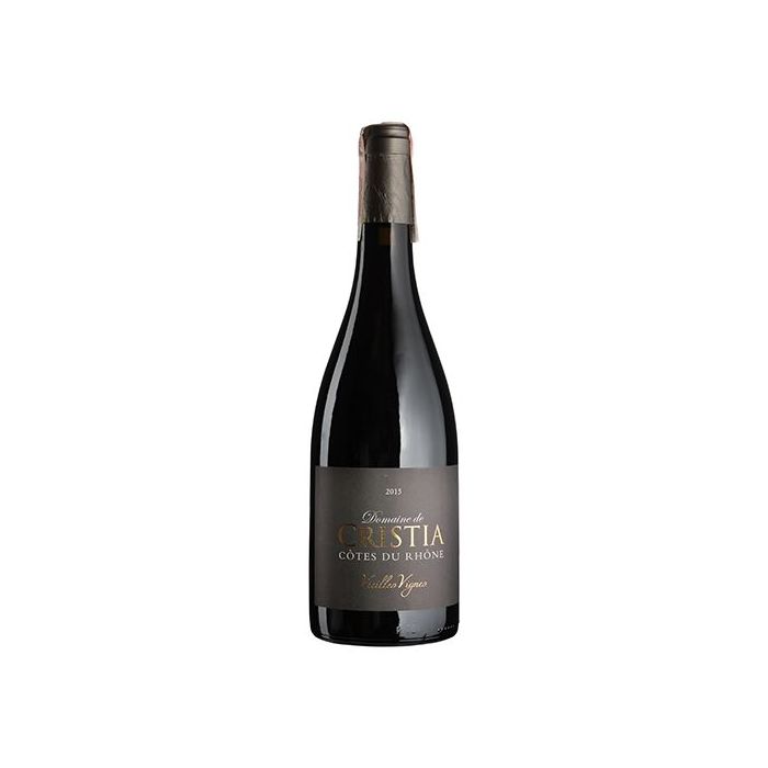 Вино Domaine de Cristia Cotes du Rhone Vieilles Vignes / Кот дю Рон Вієй Вінь, червоне сухе, 0.75 л Вино Domaine de Cristia Cotes du Rhone Vieilles Vignes / Кот дю Рон Вієй Вінь, червоне сухе, 0.75 л