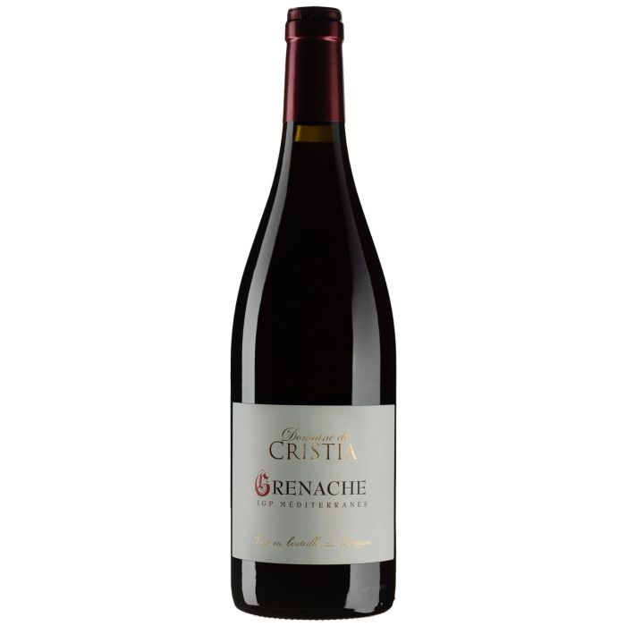 Вино Domaine de Cristia Grenache / Гренаш, червоне сухе, 0.75 л Вино Domaine de Cristia Grenache / Гренаш, червоне сухе, 0.75 л