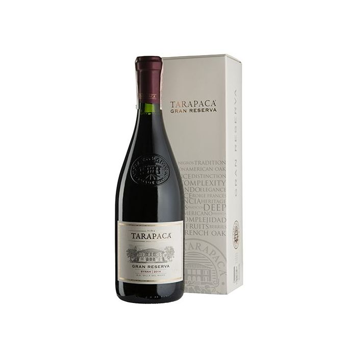Вино Tarapaca Syrah Gran Reserva, gift box / Гран Різерва Сіра, подарункова коробка, червоне сухе, 0.75 л
