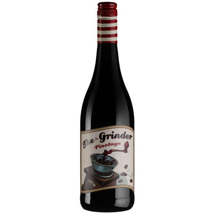 Вино The Grinder Pinotage / Пінотаж, червоне сухе, 0.75 л