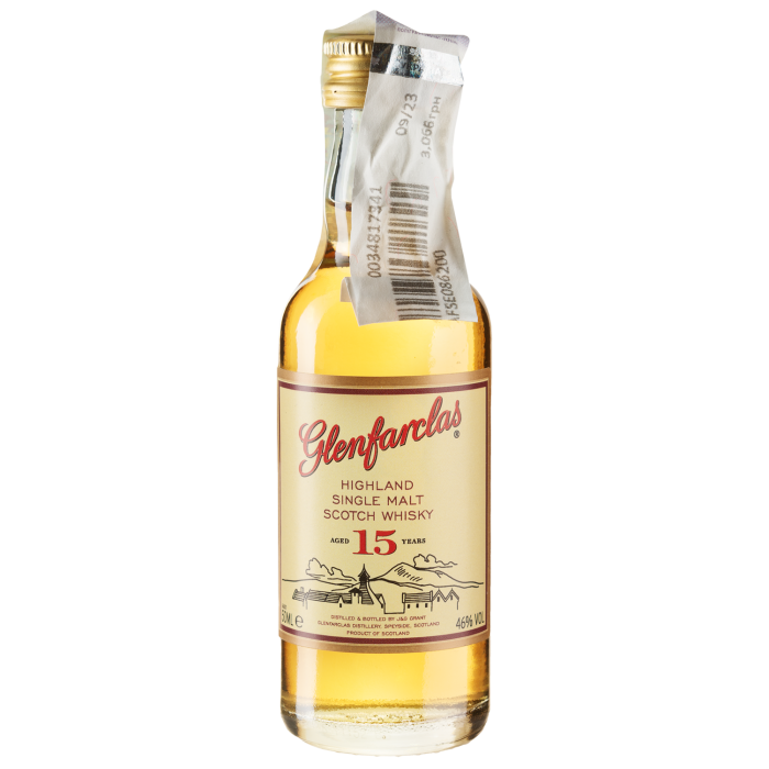 Віскі Glenfarclas 15yo, 0.05 л
