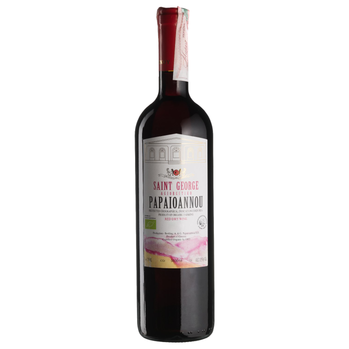 Вино Estate Papaioannou Saint George Agiorgitiko / Сен Джордж Агіоргітіко, червоне сухе, 0.75 л Вино Estate Papaioannou Saint George Agiorgitiko / Сен Джордж Агіоргітіко, червоне сухе, 0.75 л