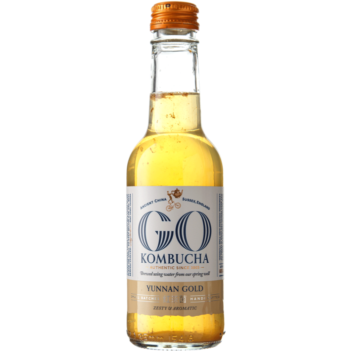 Напій ферментований Комбуча "Юньнань Голд" 250мл, Go! Kombucha Напій ферментований Комбуча "Юньнань Голд" 250мл, Go! Kombucha