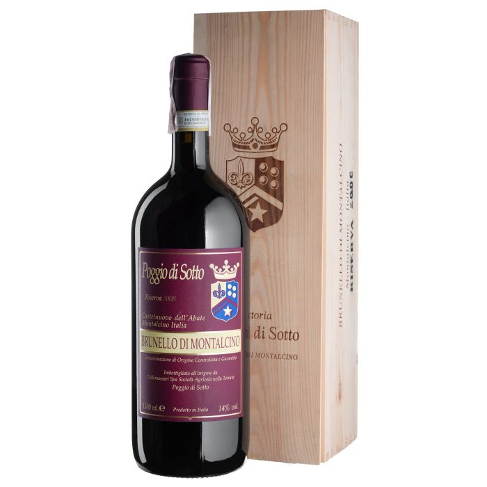 Вино Poggio di Sotto Brunello di Montalcino Riserva / Брунелло ді Монтальчино Різерва 2008, червоне сухе, 1.5 л