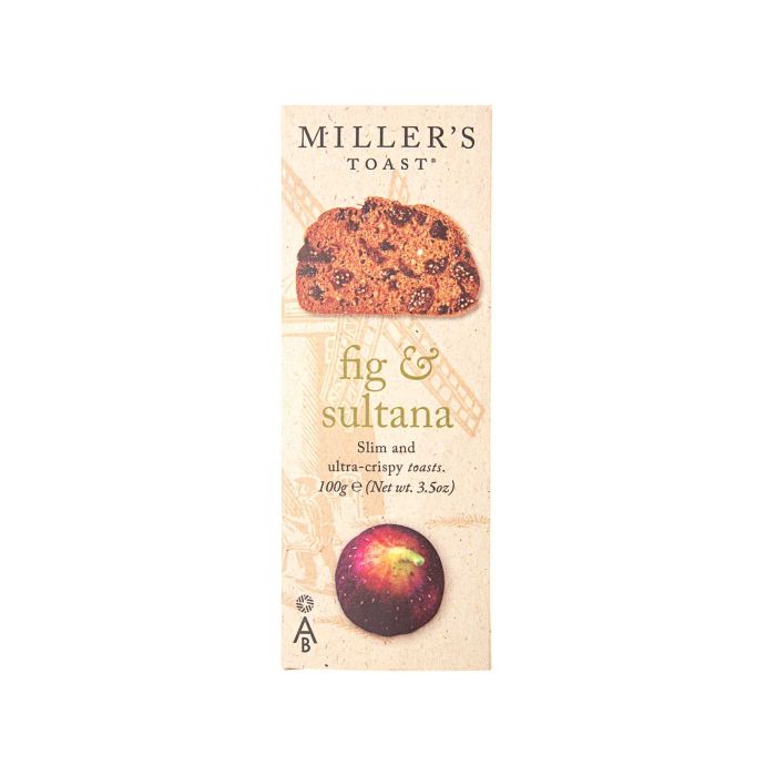 Тости з інжиром та родзинками 100г, Miller's Toast