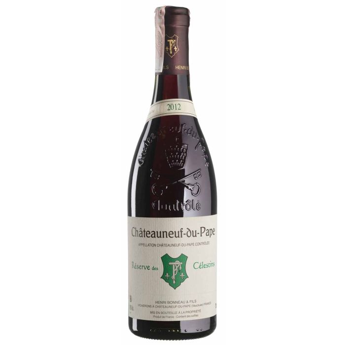 Вино Henri BonneauztrHK Chateauneuf-du-Pape Reserve des Celestins / Шатоньоф-дю-Пап Резерв де Селестен 2012, червоне сухе, 0.75 л