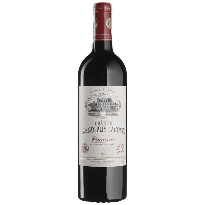 Вино Chateau Grand-Puy-Lacoste Chateau Grand-Puy-Lacoste / Шато Гран-Пуі-Лакост 2011, червоне сухе, 0.75 л